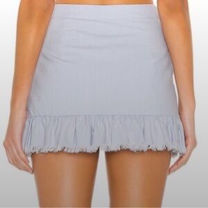 Superdown Purple Ruffled Mini Skirt Casual